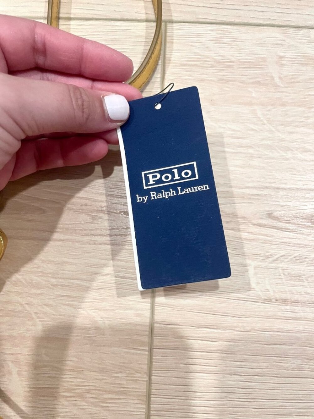 NWT Polo Ralph Lauren Blue Label Gold Crossbody Bag Leather - Picture 4 of 12